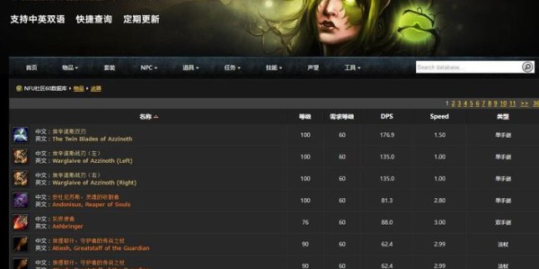 魔兽世界1.12怀旧服数据库，全面数据概览