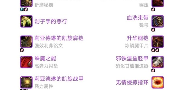 巫妖王之怒版本惩戒骑士装备指南