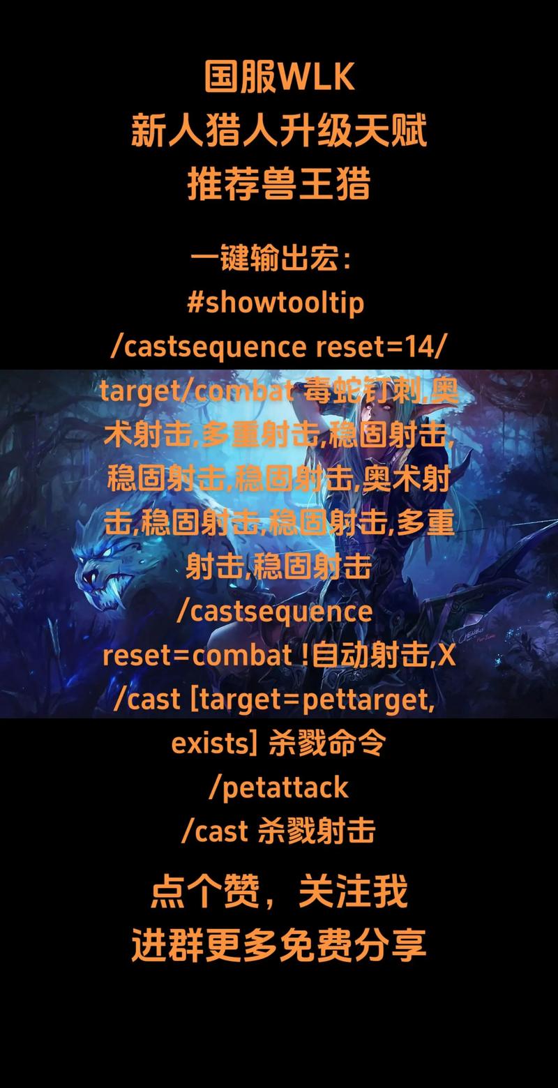 魔兽私服一键输出宏,简化战斗操作,提升效率