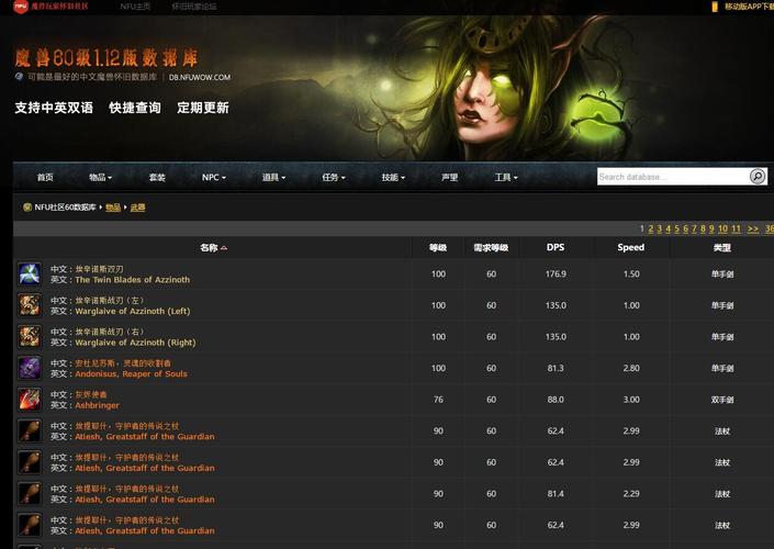 魔兽世界怀旧服数据库概览