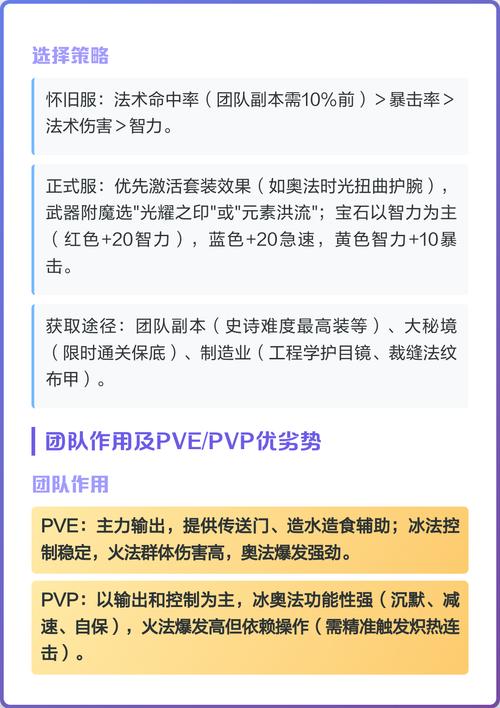 魔兽世界法师职业解析