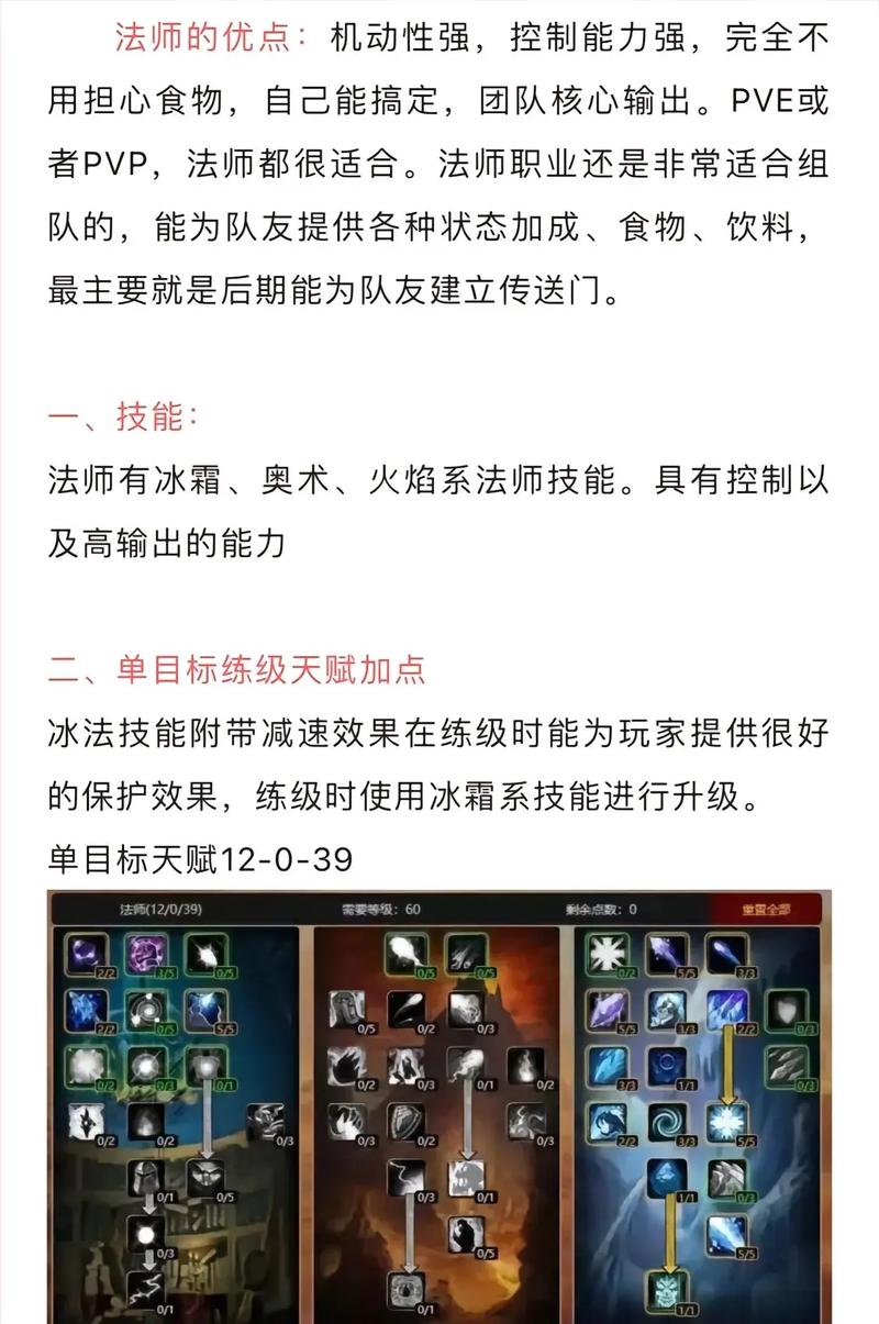 魔兽世界怀旧服60版本法师天赋加点顺序详解